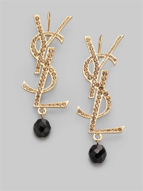 ysl deconstructed earrings|st laurent square earrings.